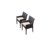 2 Barbados Dining Chairs w/ Arms in Beige - TK Classics Barbados-Tkc097B-Dc-C-Beige