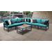 Lexington 8 Piece Outdoor Aluminum Patio Furniture Set 08a in Aruba - TK Classics Lexington-08A-Aruba