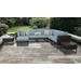 Amalfi 9 Piece Outdoor Wicker Patio Furniture Set 9b in Spa - TK Classics Amalfi-09B-Brn-Spa