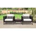 Amalfi 3 Piece Outdoor Wicker Patio Furniture Set 03a in Sail White - TK Classics Amalfi-03A-Brn-White