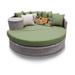 Florence Circular Sun Bed - Outdoor Wicker Patio Furniture in Cilantro - TK Classics Florence-Sun-Bed-Cilantro