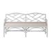 Bayou Breeze Rankin Wicker Bench Polyester/Cotton/Wicker/Fabric in Gray | 32 H x 60 W x 22 D in | Wayfair 2852C825AD98471FAAE891A6C9F82F74