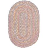 Pink 96 x 0.5 in Indoor/Outdoor Area Rug - August Grove® Berklee Hand Braided Rug Polypropylene | 96 W x 0.5 D in | Wayfair