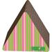 Tucker Murphy Pet™ Claycomb Triangle Combo Scratching Post Cardboard, Wood in Green/Brown | 13.75 H x 16 W x 9 D in | Wayfair