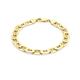 CARISSIMA Gold Unisex 9 ct Yellow Gold 8 mm Rambo Chain Bracelet of Length 20 cm/8 Inch