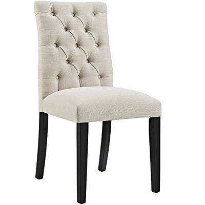 Modway Duchess Fabric Dining Chair in Beige