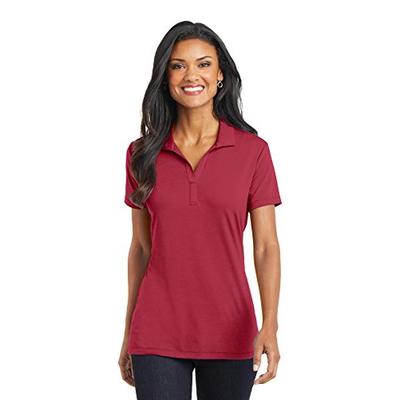 Port Authority Women's Cotton Touch Performance Polo, Chili Red, Large
