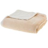 Cheer Collection Plush Sherpa Fleece Throw Blanket | Super Soft and Cozy Reversible Beige Blanket - screenshot. Blankets & Throws directory of Bedding.
