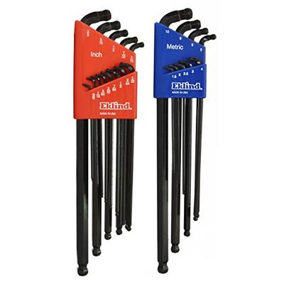 Eklind 17222 Metric & Standard Double-Ball Hex Key Set (22 Piece)