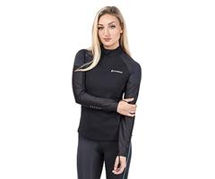 Nonzero Gravity Women's Sauna Shirt | Hot Thermo Top for Weight Loss, Fat Burning and Training (Turq