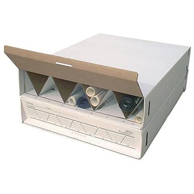 Modular Stackable Roll Filing Box (Set of 2) Size: 6.5" H x 29" W x 39" D