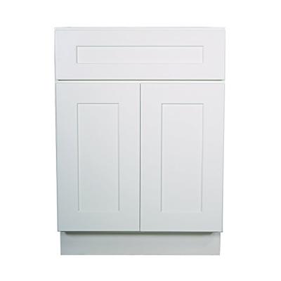 Design House 613166 Brookings 24" Fully Assembled Kitchen Base Cabinet, White Shaker