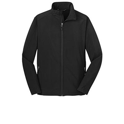 Port Authority Men's Tall Core Soft Shell Jacket. 3XLT Black