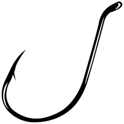 Gamakatsu Black Octopus Hook, 100 Pack, Size: 5/0