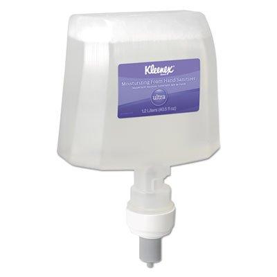 Kleenex Ultra Moisturizing Foam Hand Sanitizer, 1,200 ml, Clear, 2/Carton