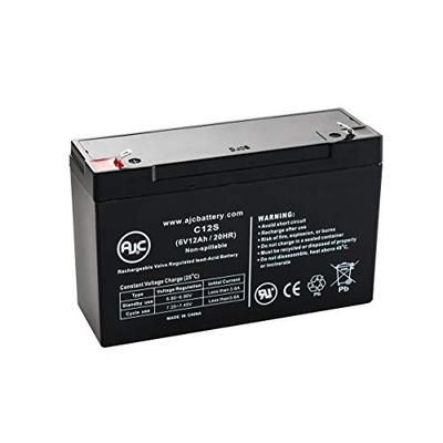 LightAlarms 860.0010 6V 12Ah Emergency Light Battery - This is an AJC Brand Replacement