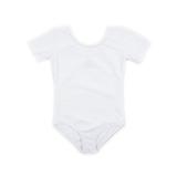 Leveret Girls Leotard White Short Sleeve Small (6-8) screenshot. Tops directory of Clothes.