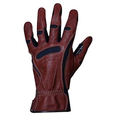 Bionic GDTN-M-P-BR-SM Men's Tough Pro with Natural Fit Premium Leather Glove, Small Brown