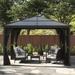 Sojag Meridien 16 Ft. W x 12 Ft. D Aluminum Patio Gazebo Gazebo Aluminum/Hardtop/Metal in Gray | 106.3 H x 190.9 W x 144 D in | Wayfair 500-9162950