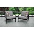 Madison 2 Piece Seating Group w/ Cushions Metal in Black kathy ireland Homes & Gardens by TK Classics | Outdoor Furniture | Wayfair