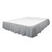 Martex Ruffle Bed Skirt, Polyester in Gray/Brown | 54 W x 80 D in | Wayfair 028828439109