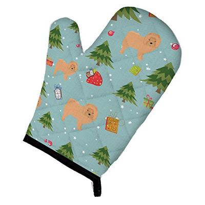Caroline's Treasures BB4937OVMT Christmas Chow Chow Oven Mitt, Large, multicolor