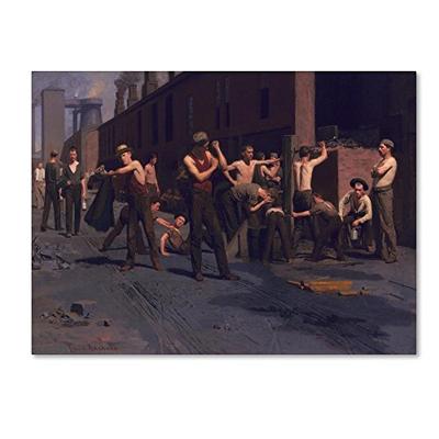 Trademark Fine Art The Iron Workers by Thomas Anshutz, 24x32-Inch Canvas Wall Art