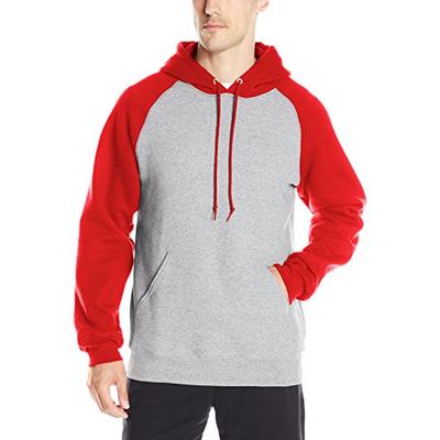 Russell Athletic Men's Dri-Power Pullover Fleece Hoodie, Oxford/True Red, Large