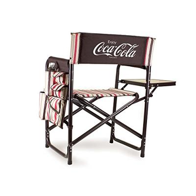 Picnic Time Coca-Cola Portable Folding Sports Chair, Moka