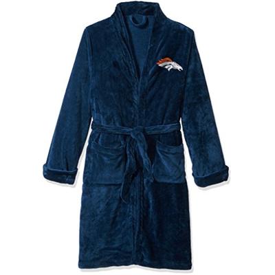 The Northwest Company Officially Licensed NFL Denver Broncos Men's Silk Touch Lounge Robe, Large/X-L