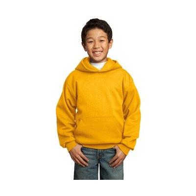 Port & Company Boys' Pullover Hooded Sweatshirt XS Gold