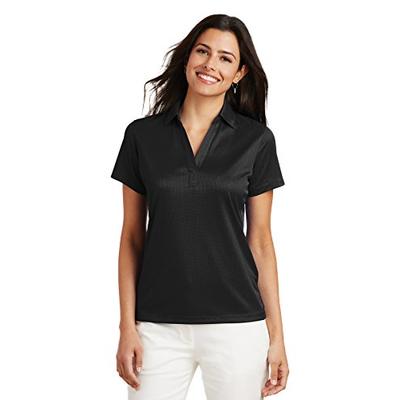 Port Authority Ladies Performance Fine Jacquard Polo. L528 Black M