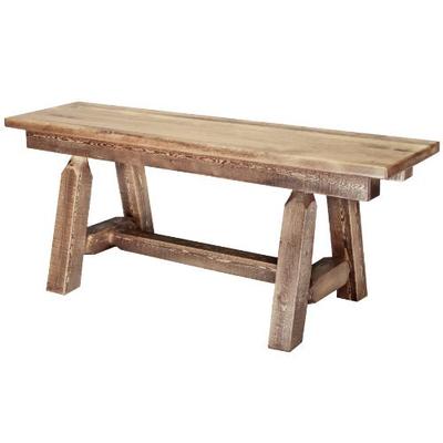 Montana Woodworks Homestead Collection Plank Style Bench, 6-Feet, Stain and Lacquer Finish