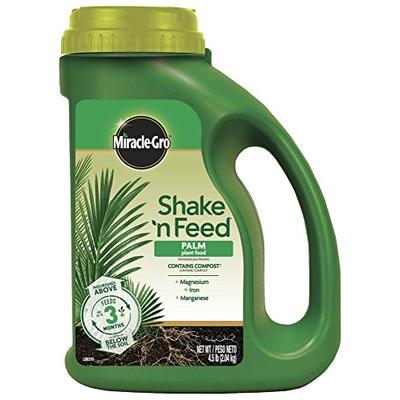 Miracle-Gro 3002910 Shake 'N Feed Continuous Release Palm Plant Food, 4.5 lb Brown/A