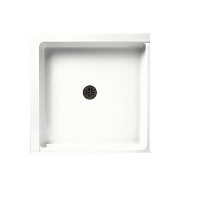 Swanstone R-36DTF-010 Veritek Center Drain Shower Base 36-in L X 36-in H X 5.5-in H White