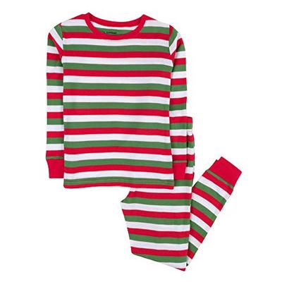 Leveret Red & White Green 2 Piece Pajama (14 Years)