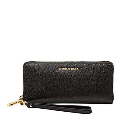 Michael Michael Kors Womens Jet Set Travel Continental Leather Wallet