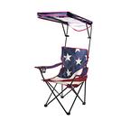 Quik Shade Adjustable Canopy Folding Shade Chair, American Flag