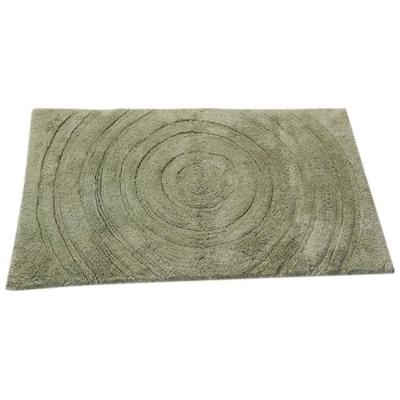 Textile Décor Castle Hill Bath Mat with Spray Latex Backing, Echo Design, 21 by 34-Inch, Sage