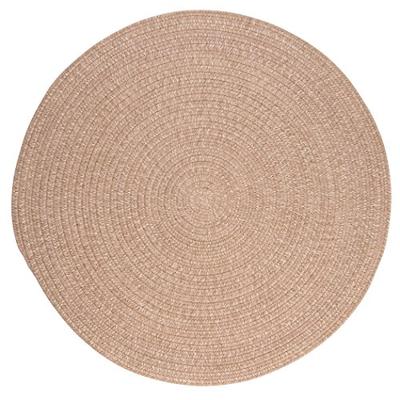 Tremont Round Area Rug, 4 by 4-Feet, Oatmeal
