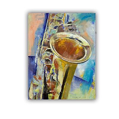 ArtWall Michael Creese's Saxophone Art Appeelz Removable Wall Art Graphic, 18 by 24"