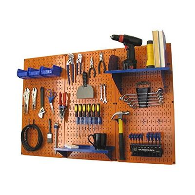 Wall Control Pegboard Standard Tool Storage Kit, Orange/Blue