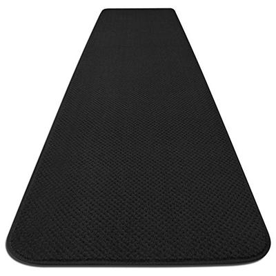 House, Home and More Skid-resistant Carpet Runner - Black - 4 Ft. X 36 In. - Many Other Sizes to Cho