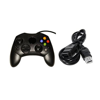 Black XBox Original Controller Bundle - Controller and Extension Cable - by Mars Devices