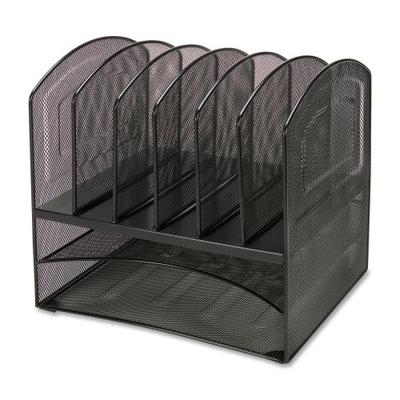 Lorell 37523 Organizer, Hor/Ver, 13-1/2"x11-1/4"x13-1/8", Mesh/Black