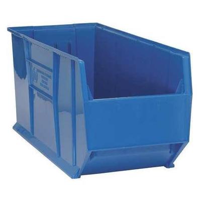 Quantum QUS993 Plastic Storage Stacking Hulk Container, 36-Inch by 16-Inch by 17-Inch, Blue, Case of