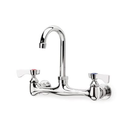 Krowne Commercial Series 8" Center Wall Mount Faucet, 6" Gooseneck, 12-801L