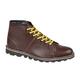 Mens Retro Monkey Boots Grey Leather Laced Classic Style (8)