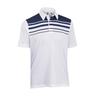 Ashworth Mens Engineered Print Polo - Navy Small