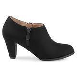 Brinley Co. Womens Sadra Faux Suede Low-Cut Comfort-Sole Ankle Booties Black, 9 Regular US screenshot. Shoes directory of Clothing & Accessories.